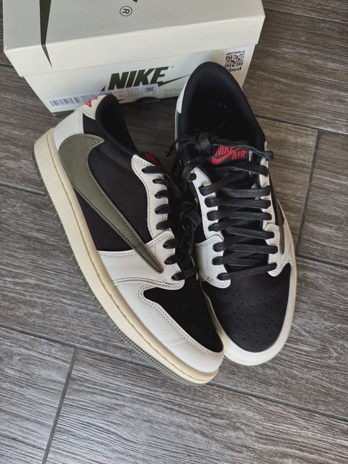 Air Jordan 1 Retro Low Original SP Travis Scott Olive (Women's) • Pre-Owned [2729]