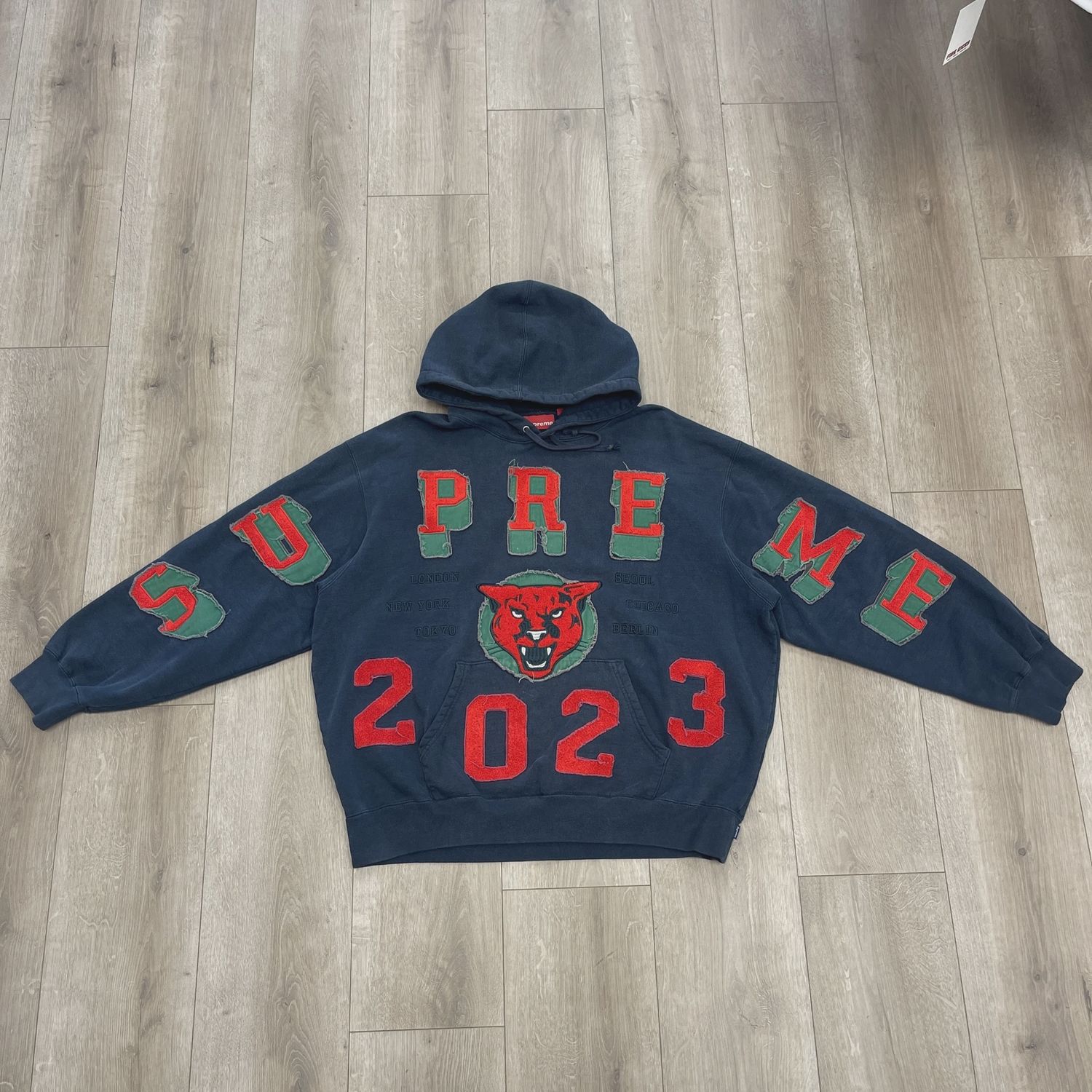 Supreme Washed Panther Hooded Sweatshirt • Pre-Owned [3286]
