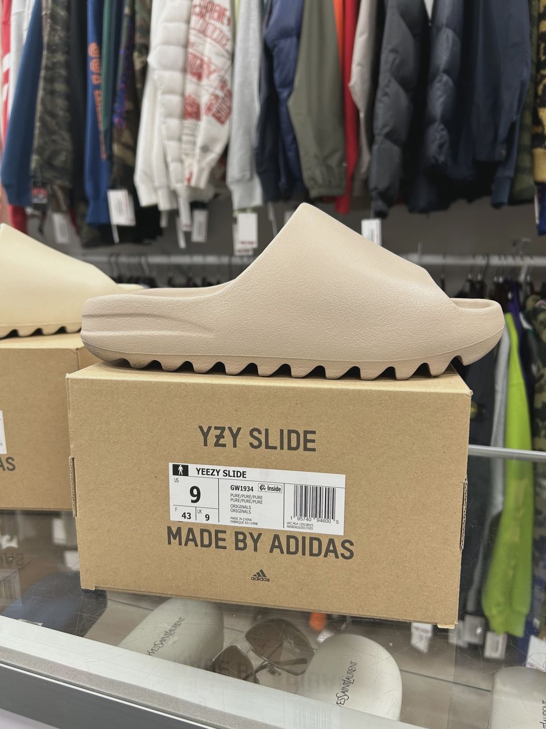 adidas Yeezy Slide Pure (Restock Pair) • Pre-Owned [6139]