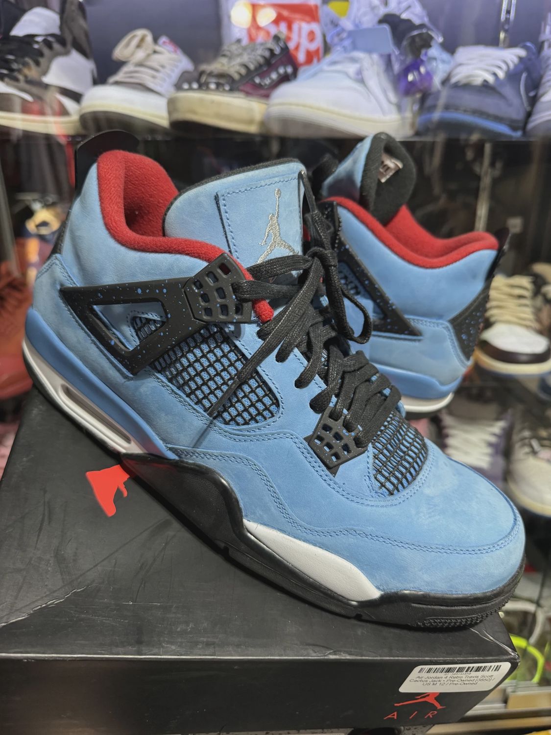 Air Jordan 4 Retro Travis Scott Cactus Jack • Pre-Owned [5031]