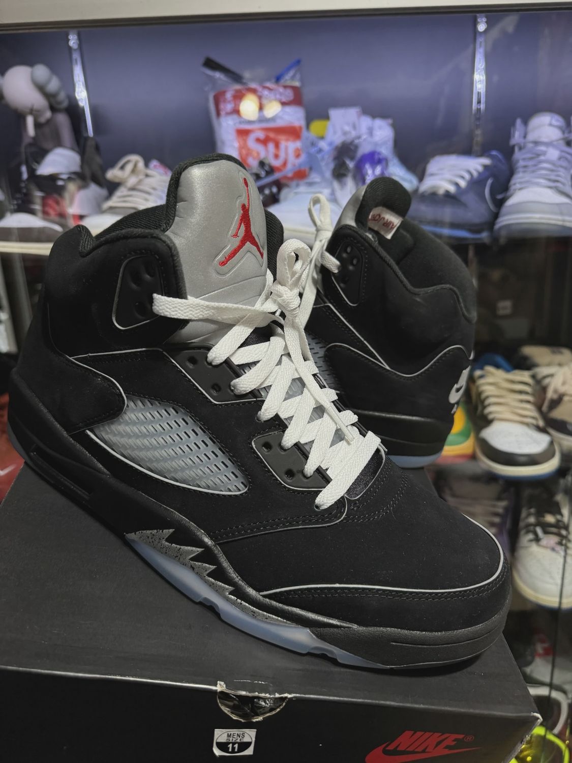 Air Jordan 5 Retro Original Black Metallic Reimagined • Pre-Owned [3128]