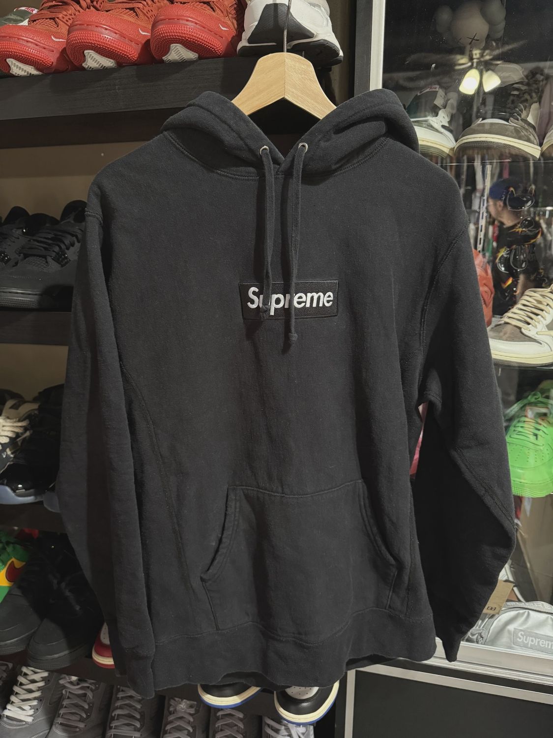 Supreme Box Logo Hoodie  Black size L • Pre-Owned [6681]
