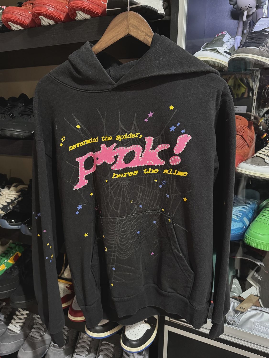 Sp5der Black Pink  Hoodie • Pre-Owned [2953]
