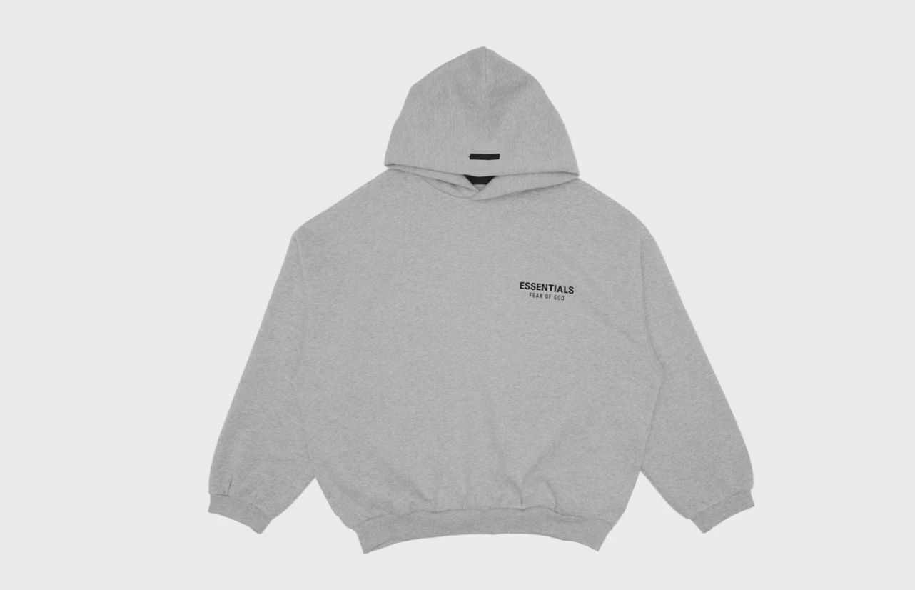 Essential Hoodie Light Heather Grey M • Brand New [0559]