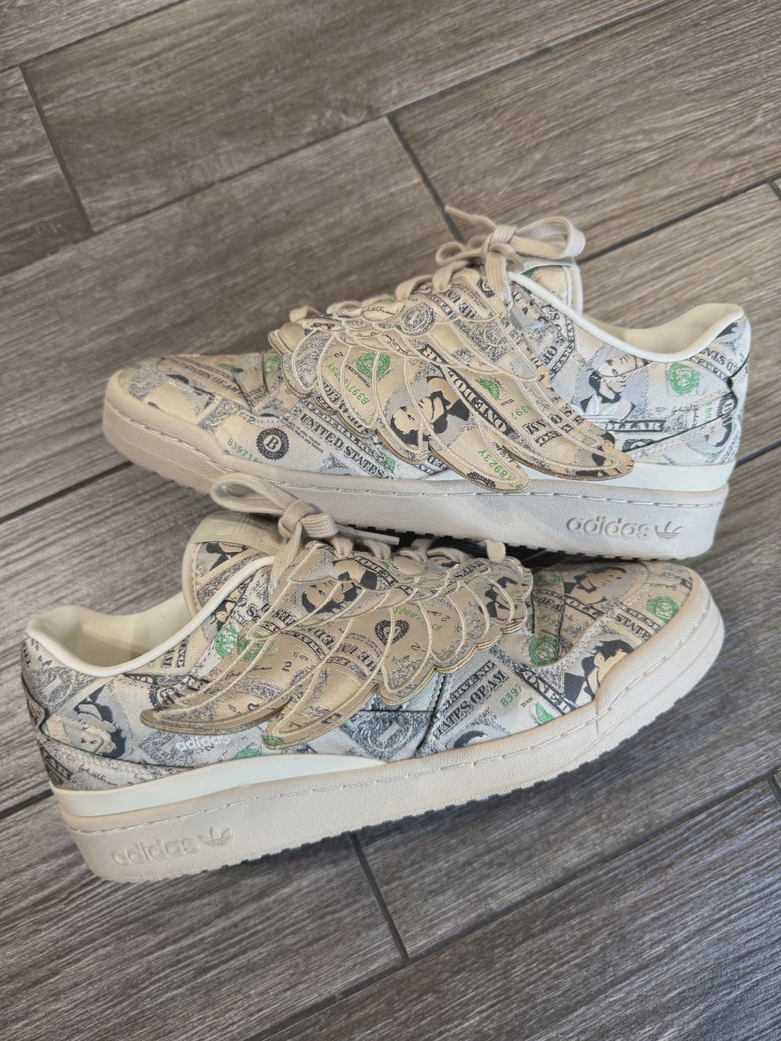 adidas Forum Wings 1.0 Low ADV Jeremy Scott Money No Box • Pre-Owned [0551]