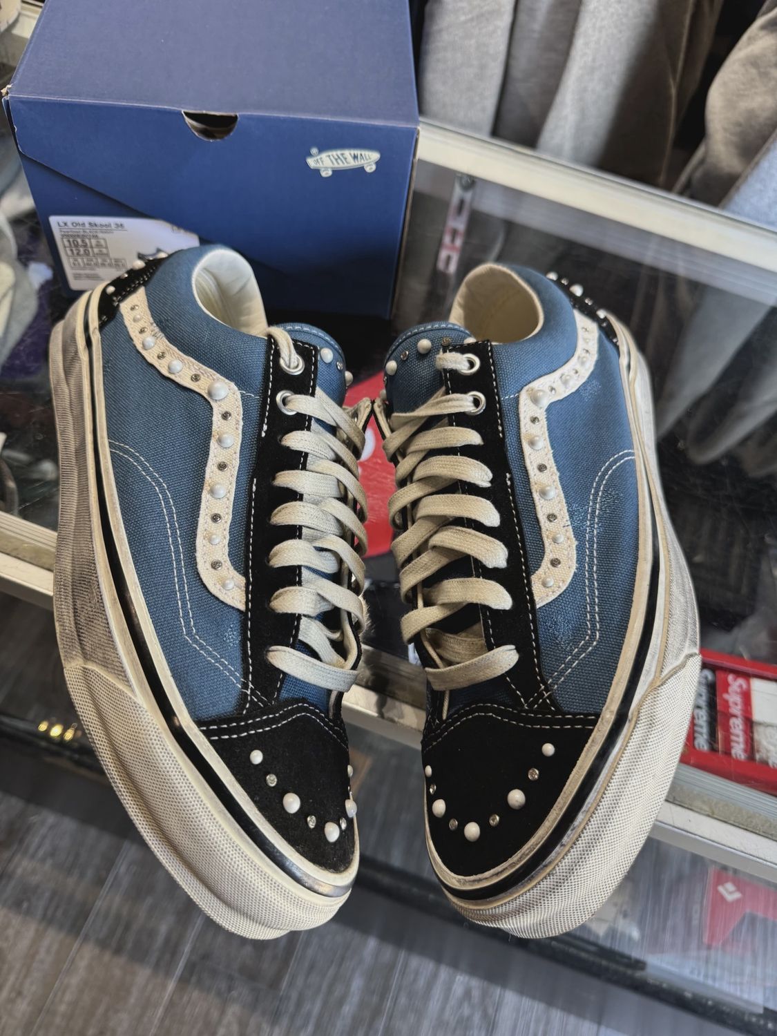 Vans LX Old Skool 36 Pearlized Pack Black Navy • Pre-Owned [1426]