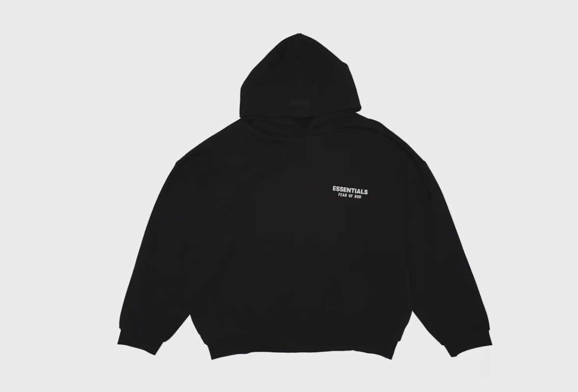 Essential Hoodie Black XL • Brand New [8578]