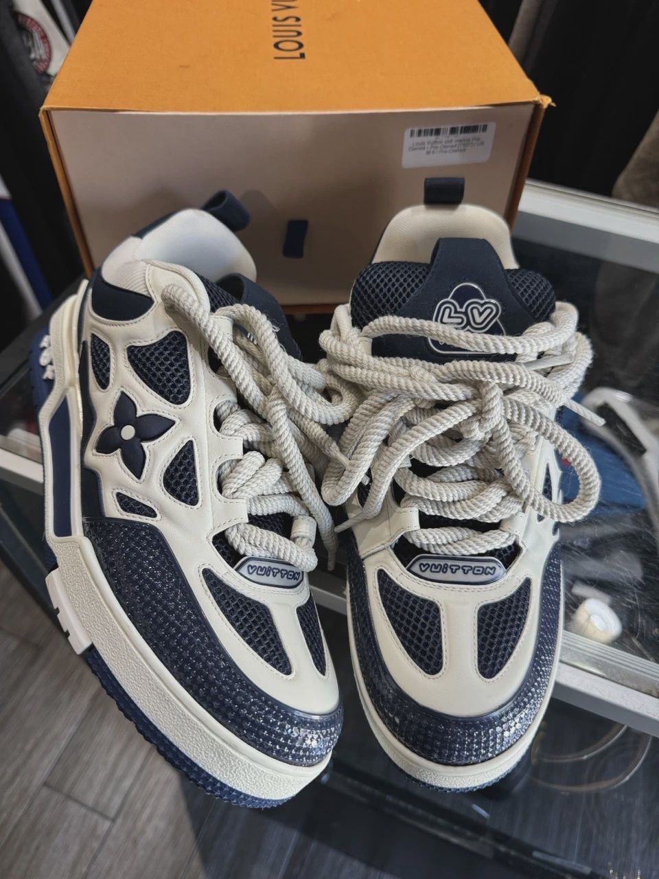 Louis Vuitton Skate Sneaker 7LV Navy • Pre-Owned [9575]