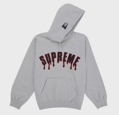 Supreme Ghostface Hoodie Grey • Brand New [0355]