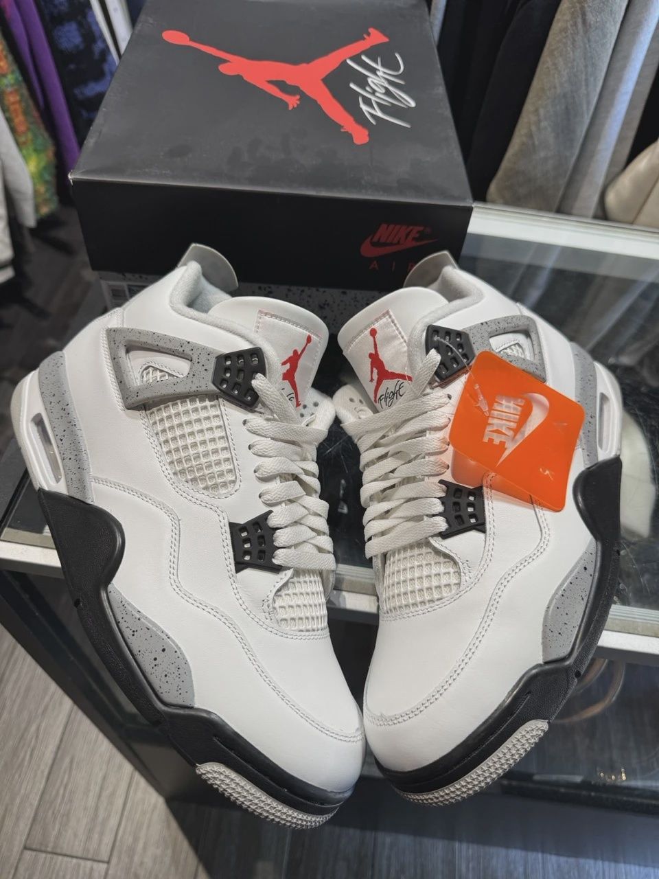 Air Jordan 4 Retro White Cement (2025) • Pre-Owned [9524], Product Condition: Pre-Owned, Shoe Size: US M 10.5