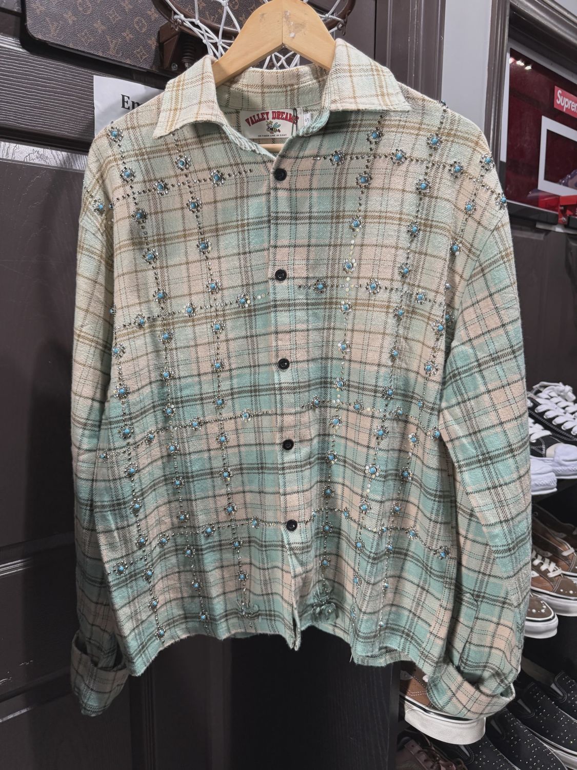 Valley Dreams Flannel Blue Gems • Brand New [0793], Clothing Size: S, Product Condition: Brand New