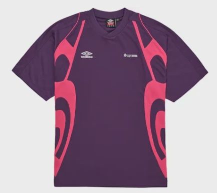 Supreme Umbro Old English Soccer Jersey Purple • Brand New [2696]
