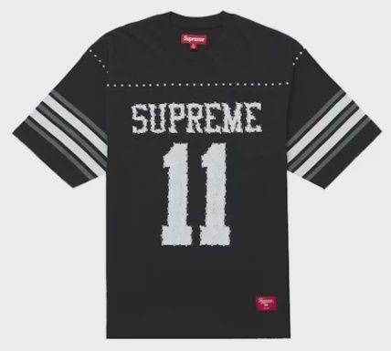 Supreme Studded S/S Football Top Black • Brand New [4915]
