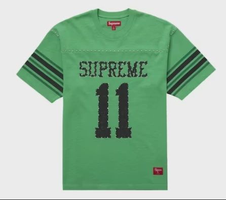 Supreme Studded S/S Football Top Green • Brand New [5569]
