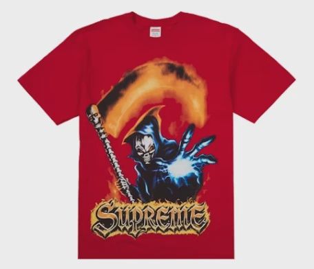 Supreme Grim Reaper Tee Red • Brand New [7879]