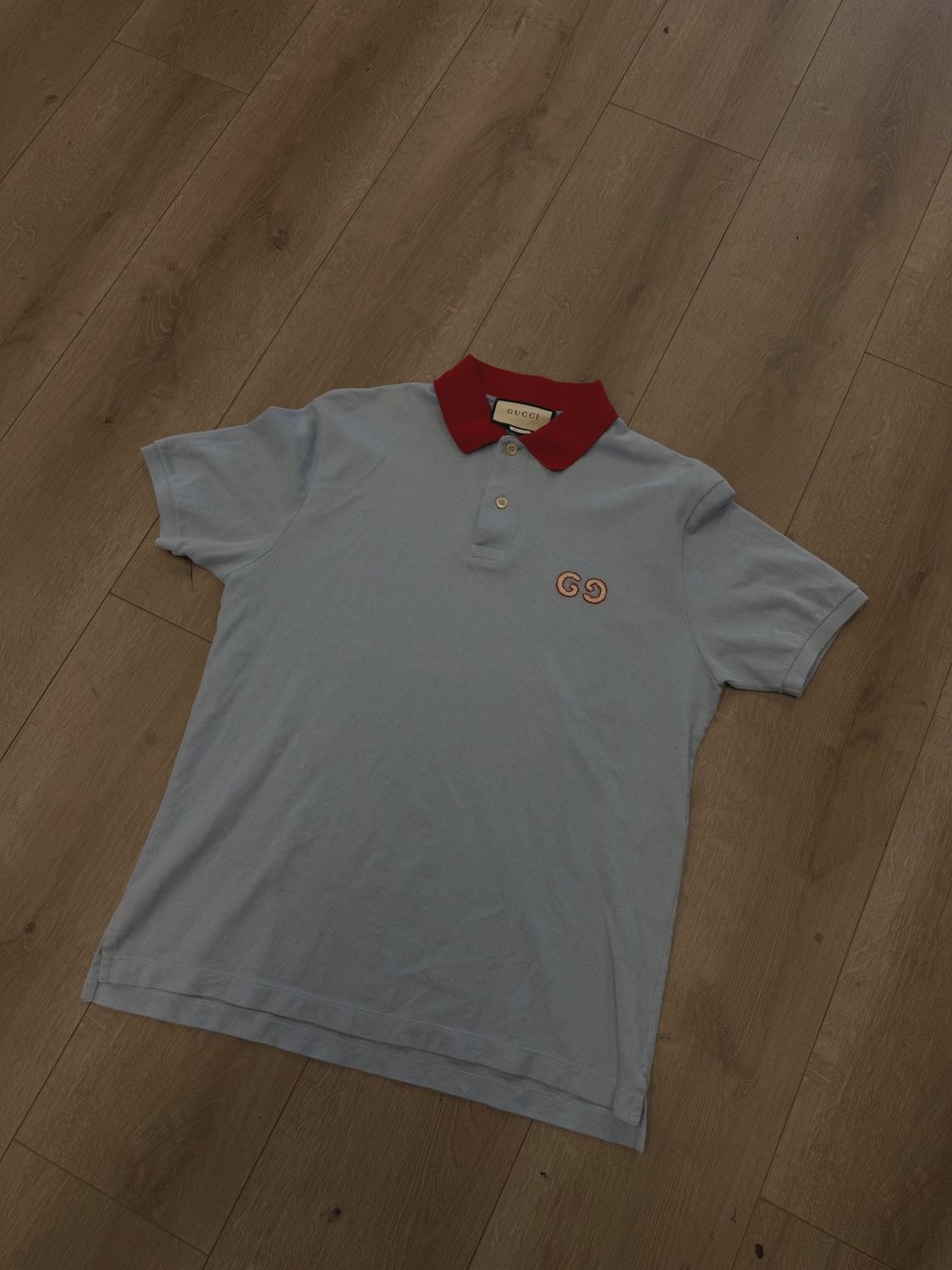 Gucci blue polo • Pre-Owned [4782]