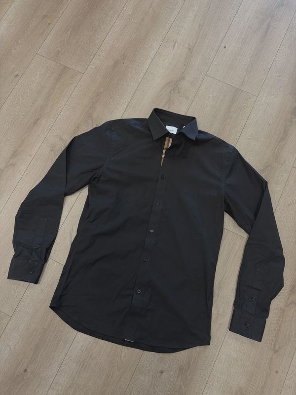 Burberry long-sleeve cotton button-up shirt • Pre-Owned [6171]