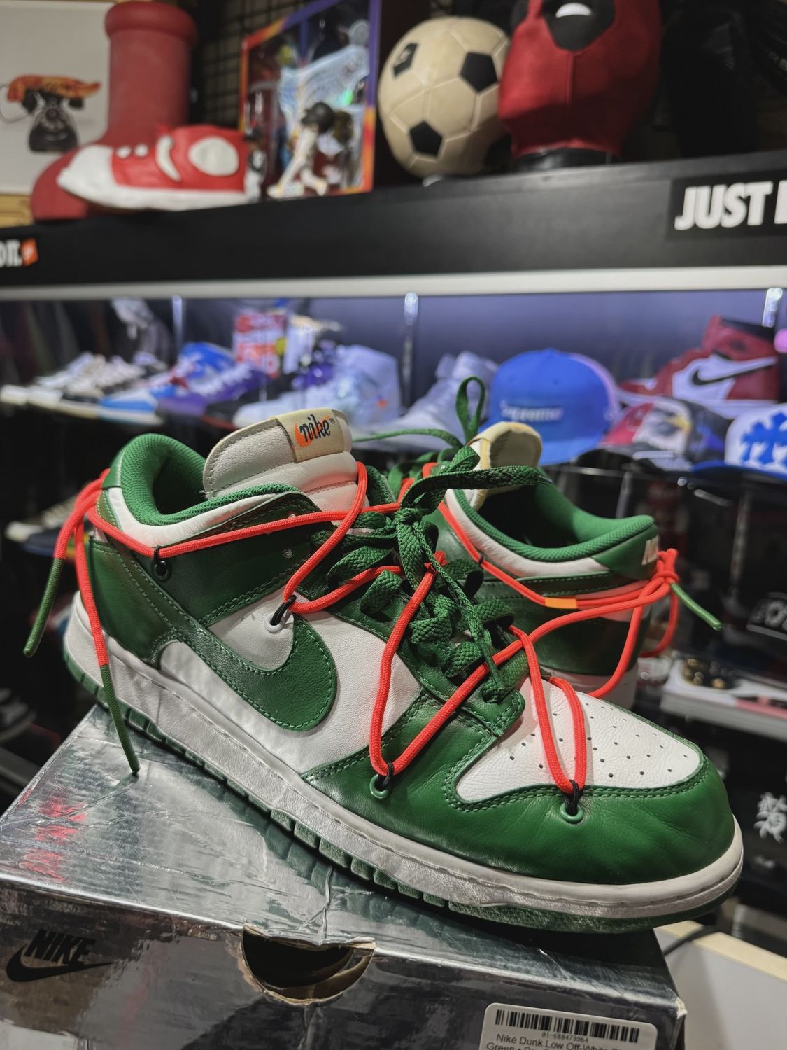 Nike Dunk Low Off-White Pine Green • Pre-Owned [4396]