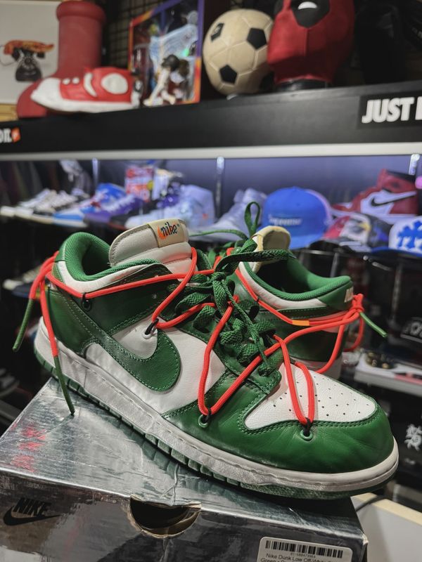 Nike Dunk Low Off-White Pine Green • Pre-Owned [4396]