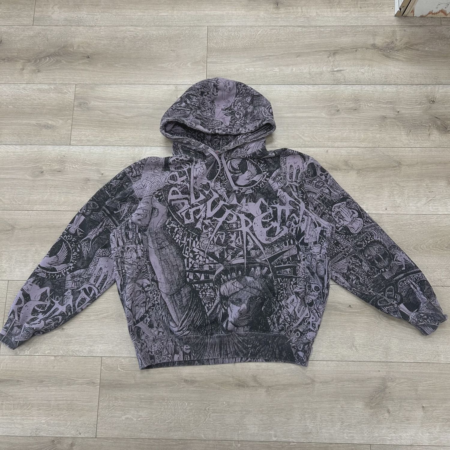 2024 Supreme Liberty Hooded Sweatshirt 'Dusty Purple' • Pre-Owned [2137]