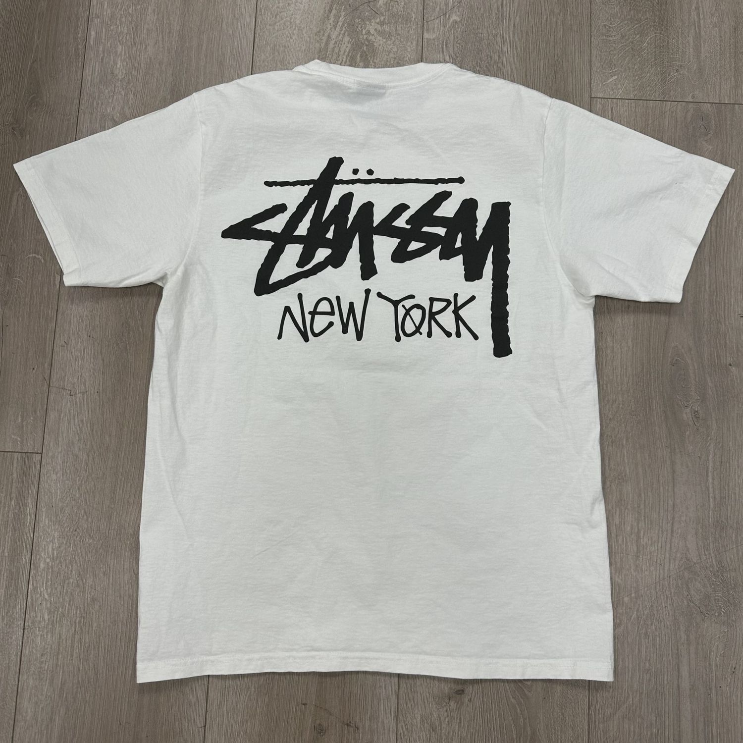 Stussy New York Tee White • Pre-Owned [5616]