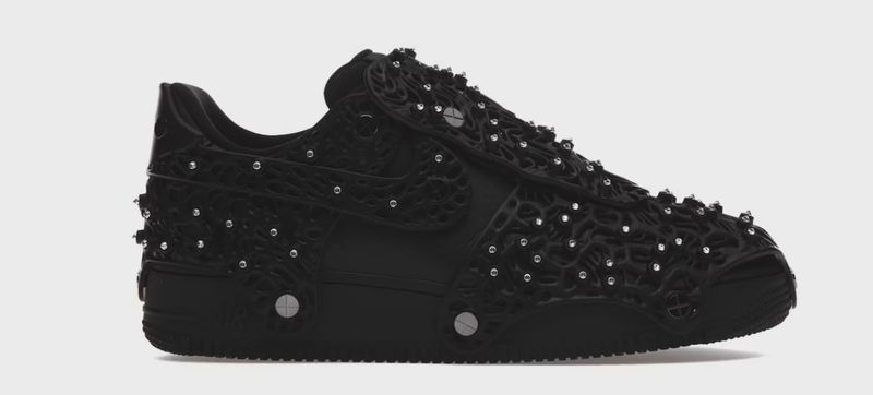 Nike Air Force 1 Low Swarovski Retroreflective Crystals Black (Women's) • Brand New [6285]