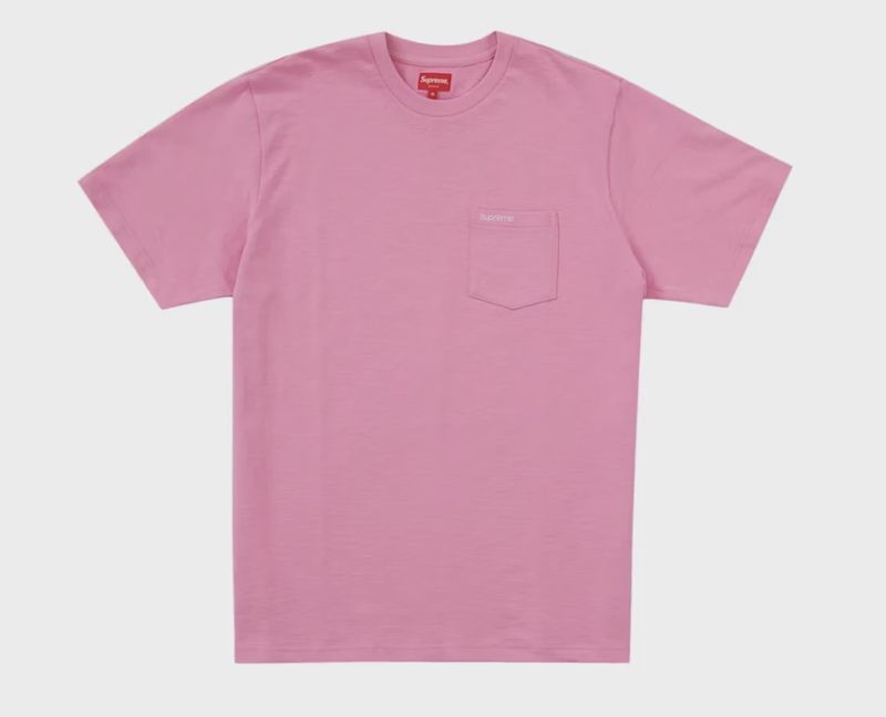 Supreme Pink Pocket Tee size  • Brand New [2468]