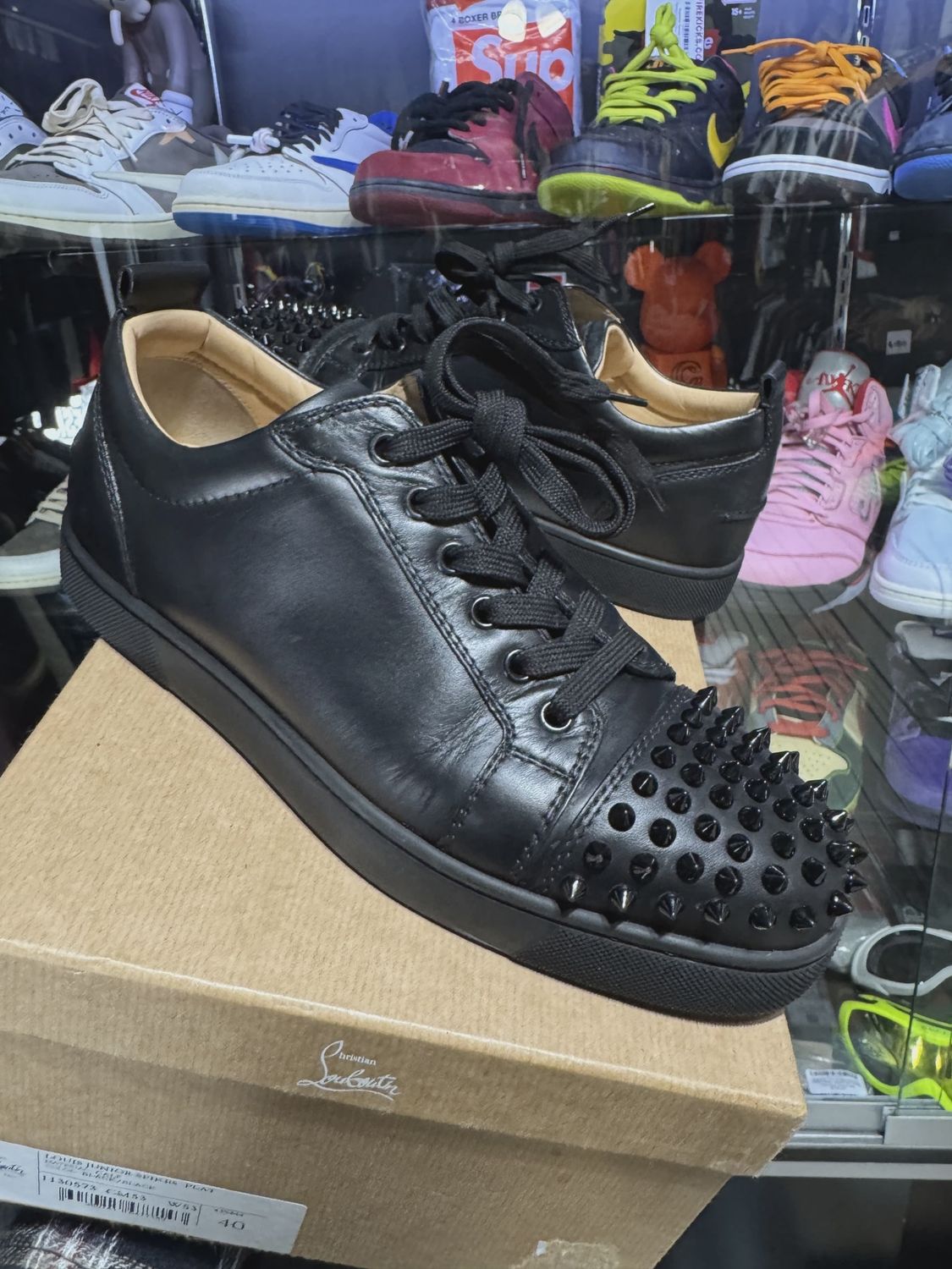Christian Louboutin Spikes Black • Pre-Owned [5802]