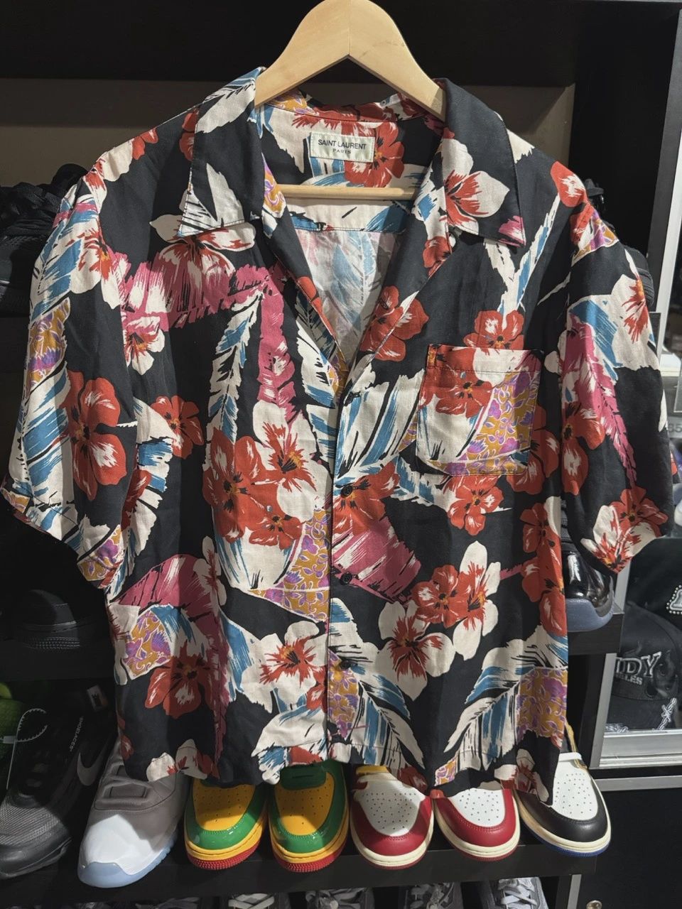 Saint Laurent Flower Button up Shirt  • Pre-Owned [4335]