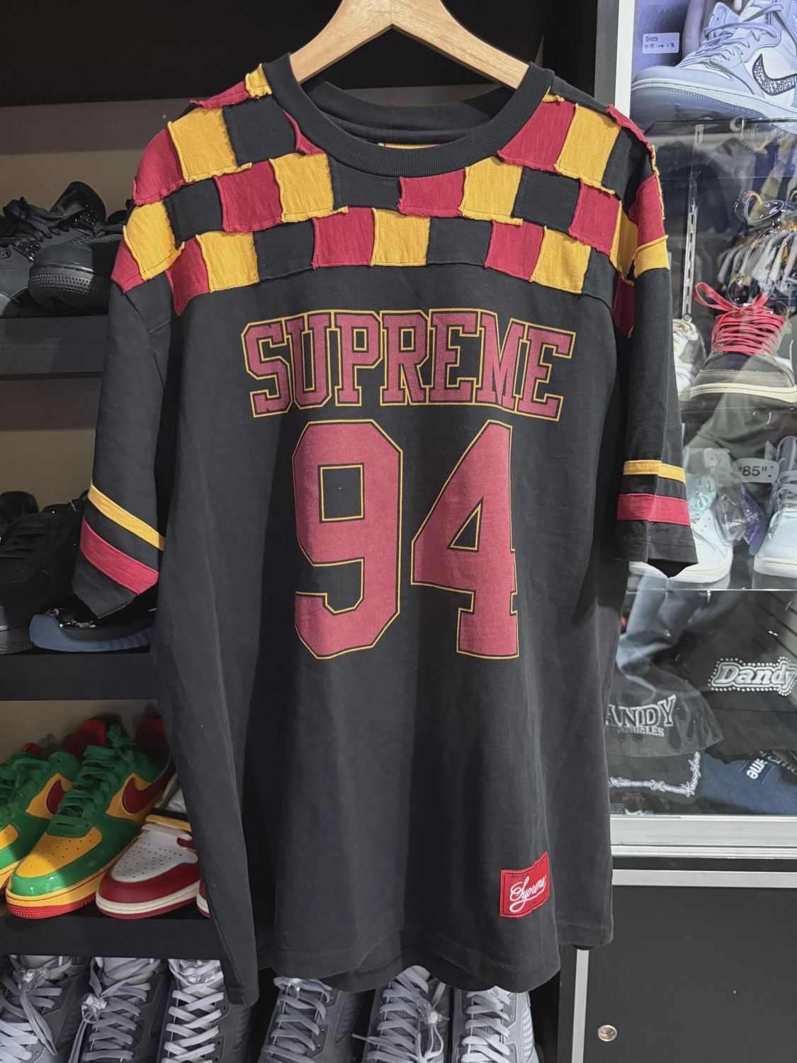 Supreme Football Checkered Shirt • Pre-Owned [0295], Clothing Size: XL, Product Condition: Pre-Owned