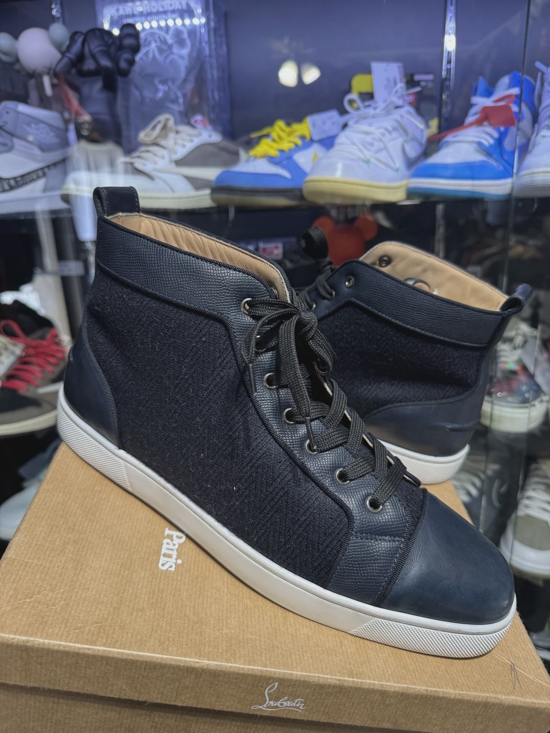 Christian Louboutin Navy High  • Brand New [7797]