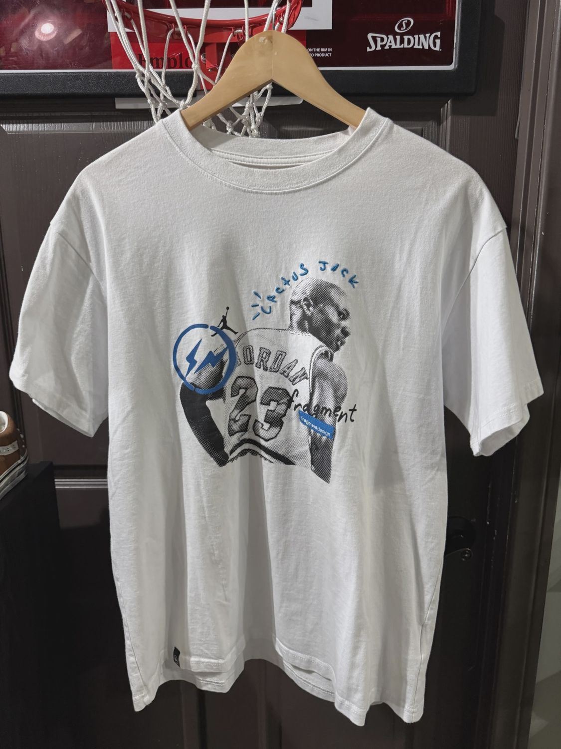 Jordan Fragment Travis Tee White L • Pre-Owned [7527], Product Condition: Pre-Owned, Shoe Size: L