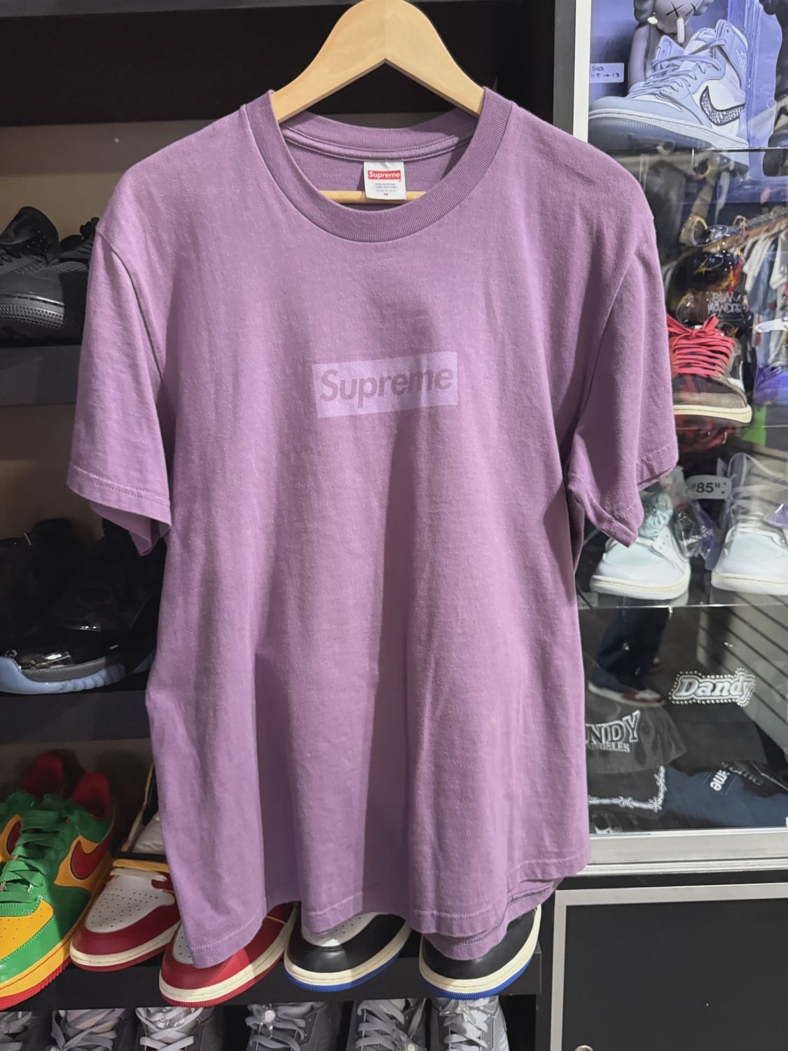 Supreme Box Logo Tee Purple M • Pre-Owned [7455], Clothing Size: M, Product Condition: Pre-Owned