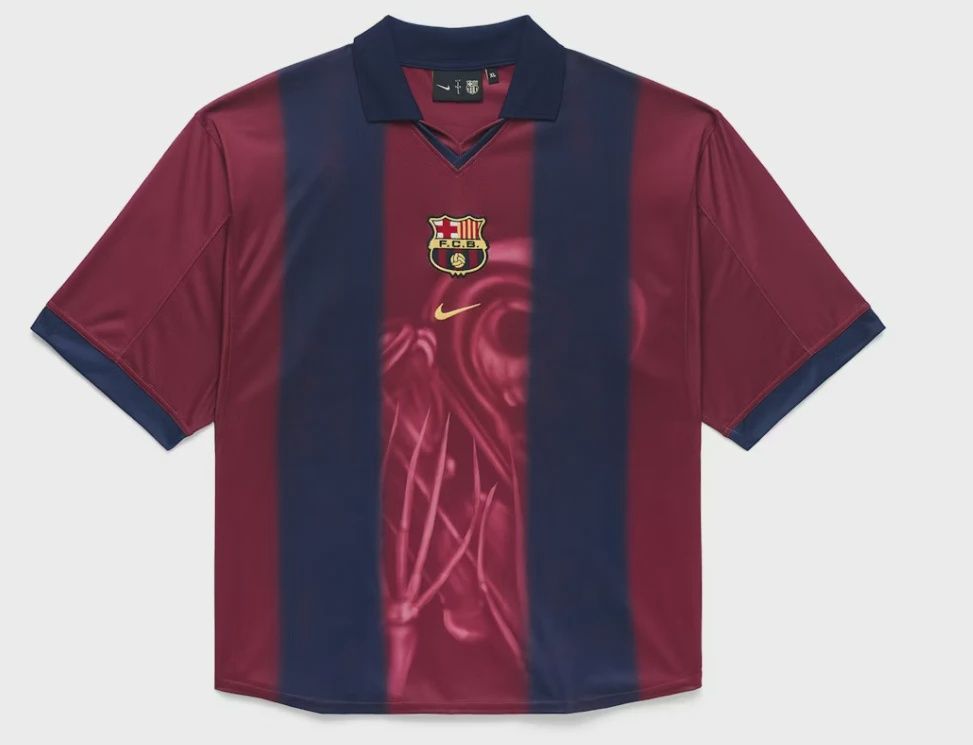Travis Scott x Nike x FC Barcelona Retro 2000/01 Home Skeleton Jersey • Brand New [7228], Clothing Size: L, Product Condition: Brand New