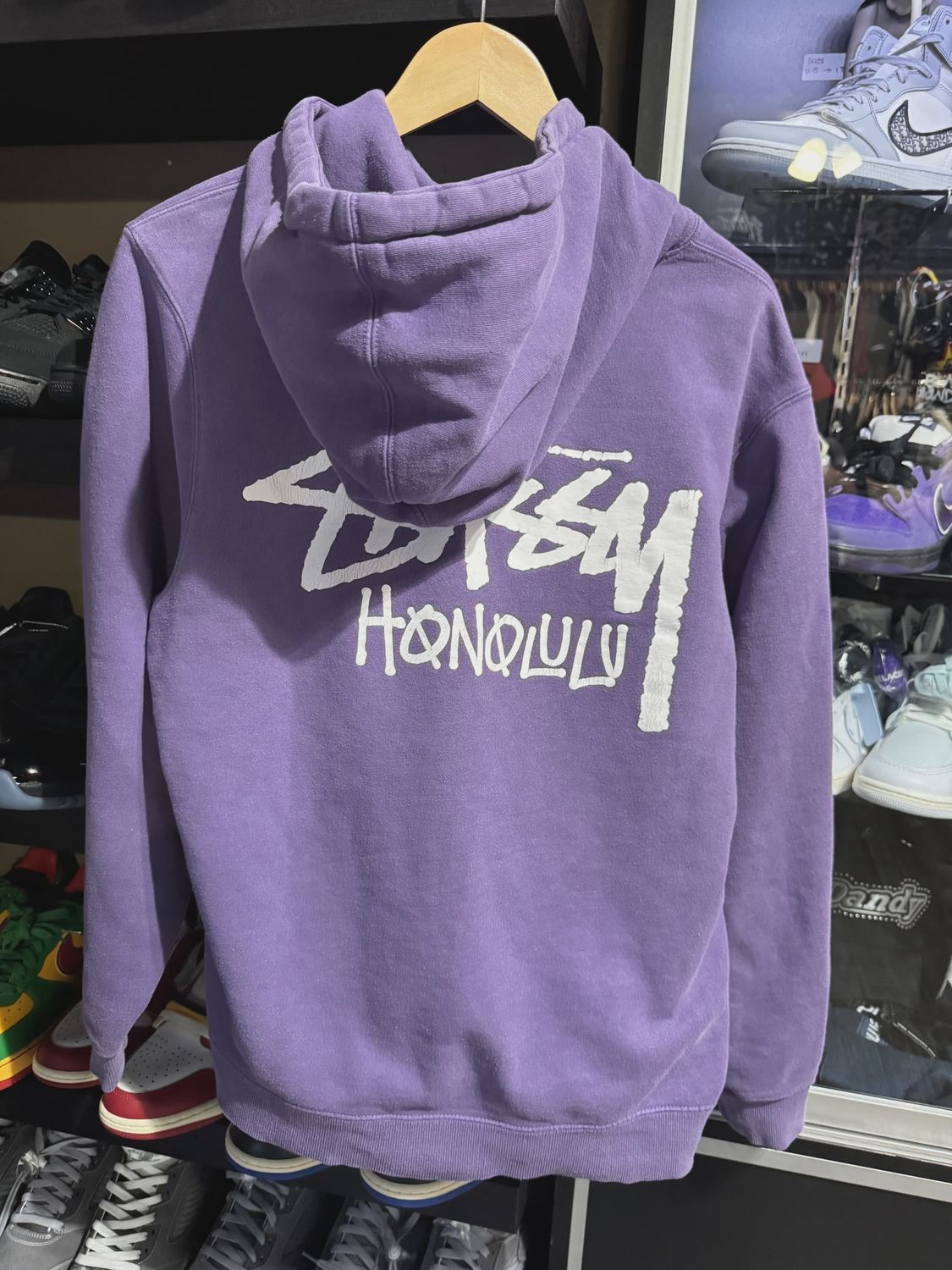 Stussy Purple Honolulu Hoodie size M • Pre-Owned [7523]