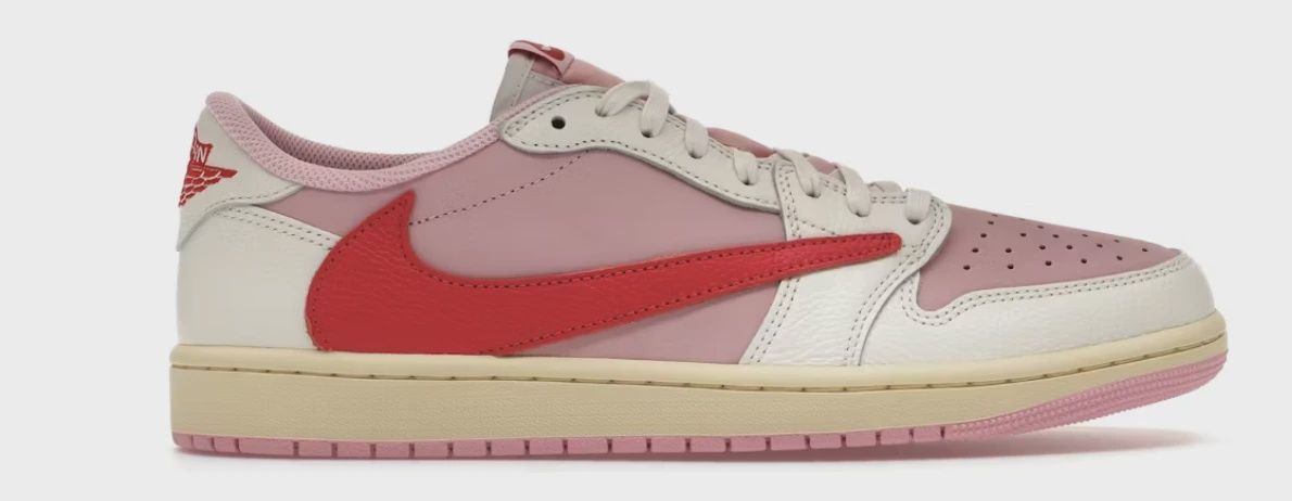 Air Jordan 1 Retro Low Original SP Travis Scott Sail Tropical Pink • Brand New [0166]