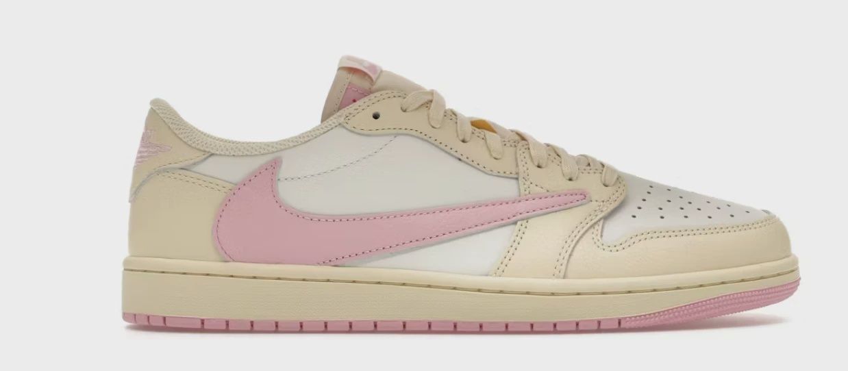 Air Jordan 1 Retro Low Original SP Travis Scott Shy Pink • Brand New [6253]