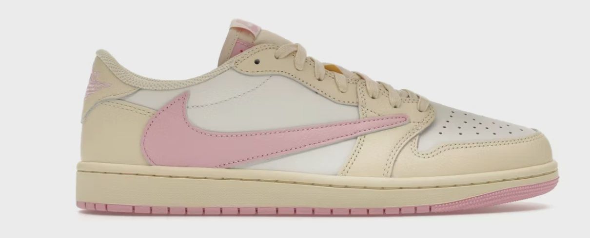 Air Jordan 1 Retro Low Original SP Travis Scott Shy Pink • Brand New [1014]