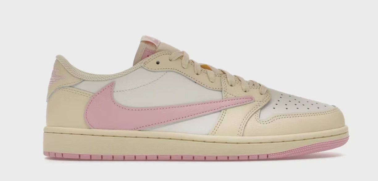 Air Jordan 1 Retro Low Original SP Travis Scott Shy Pink • Brand New [3394]