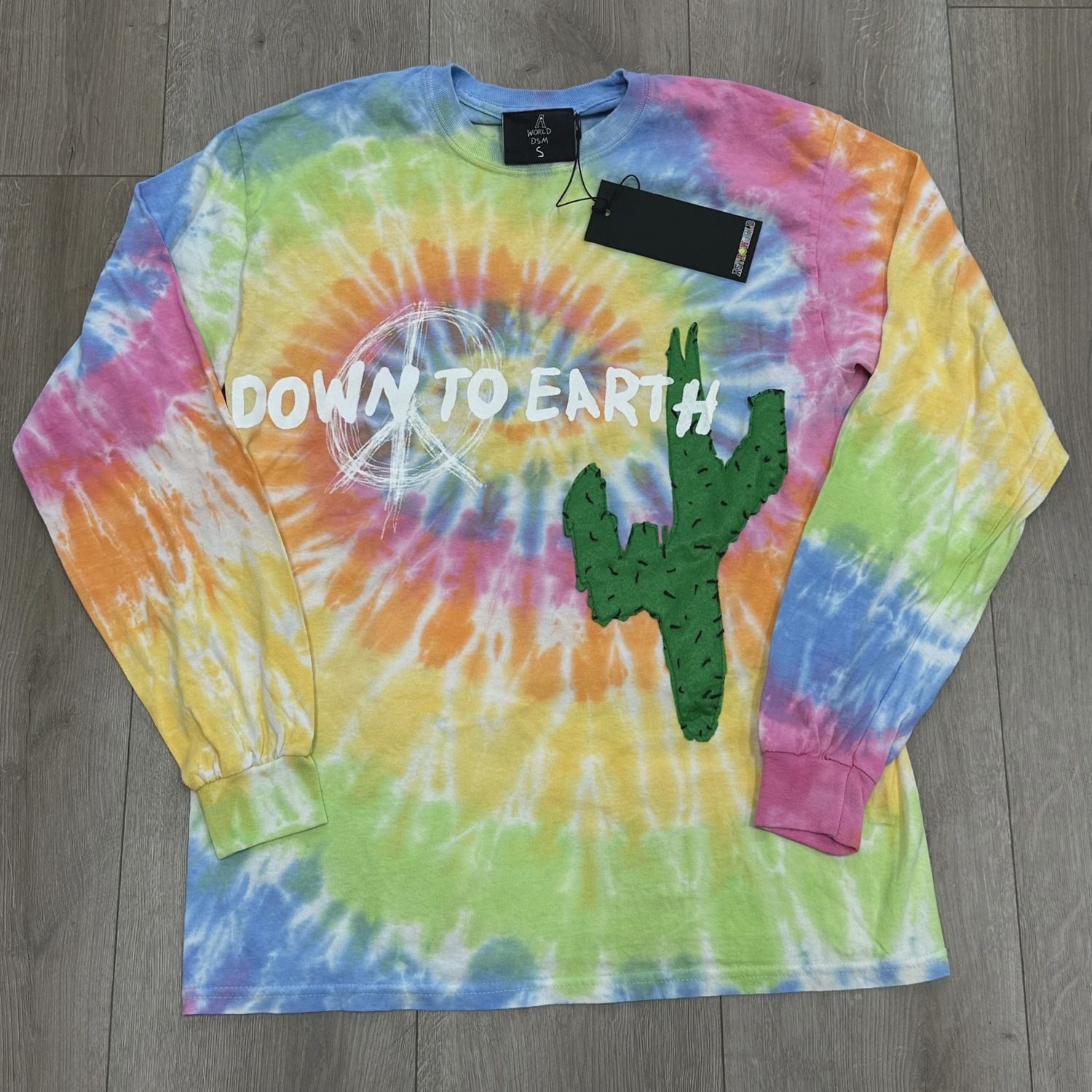Travis Scott Astroworld x DSM Down To Earth Tee Tie Dye • Brand New [1844]