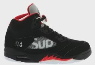 Air Jordan 5 Retro Supreme Black • Brand New [5439]