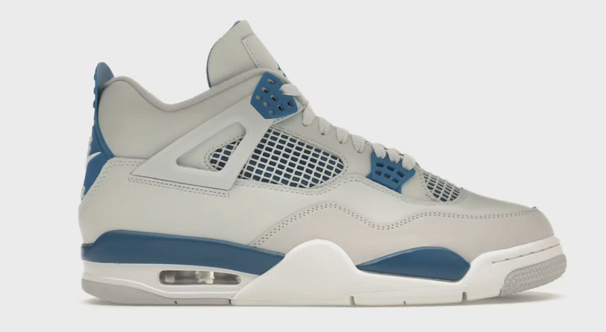 Air Jordan 4 Retro Military Blue (2024) • Brand New [8662]