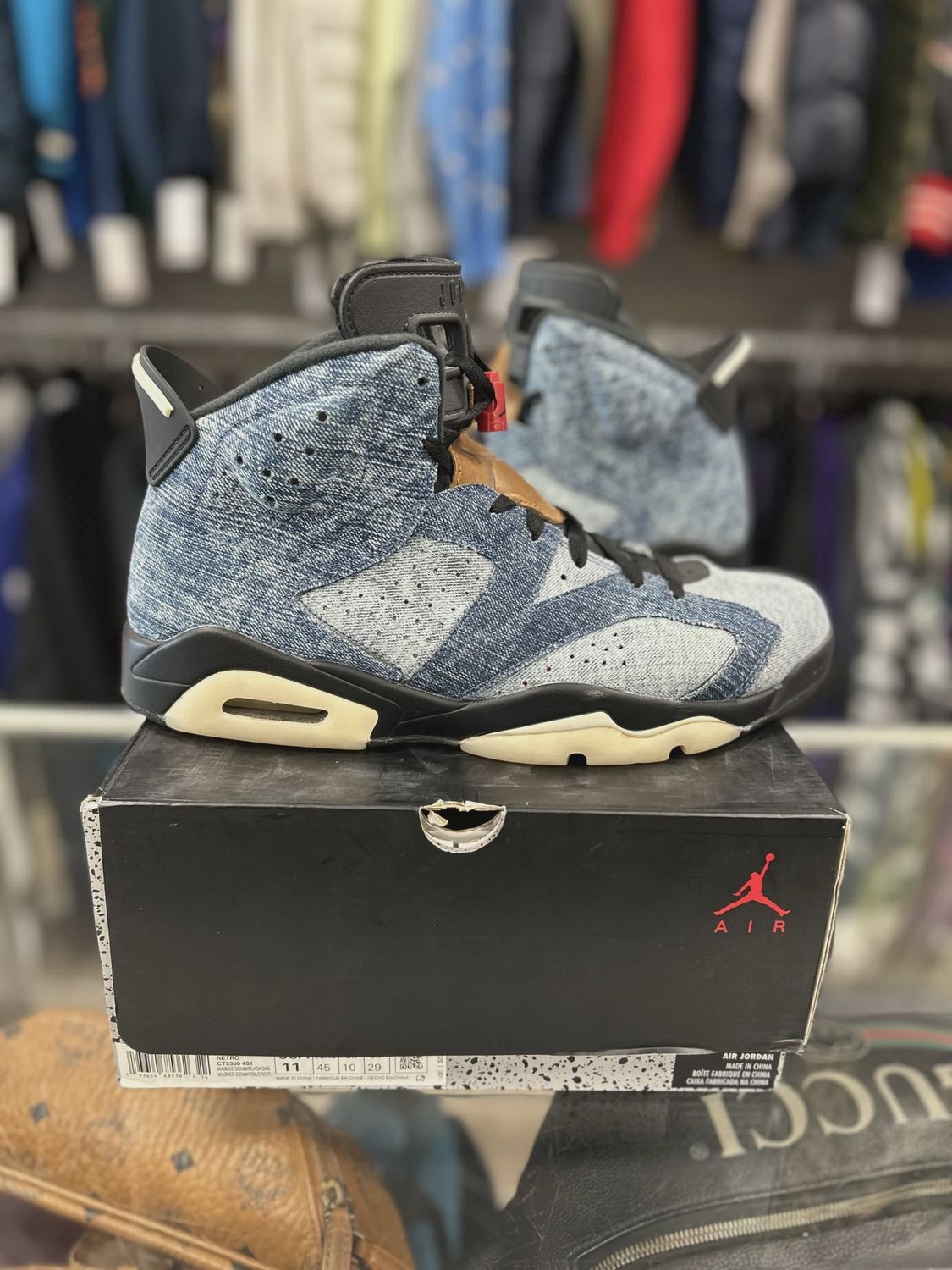 Air Jordan 6 Retro Washed Denim • Pre-Owned [3095]