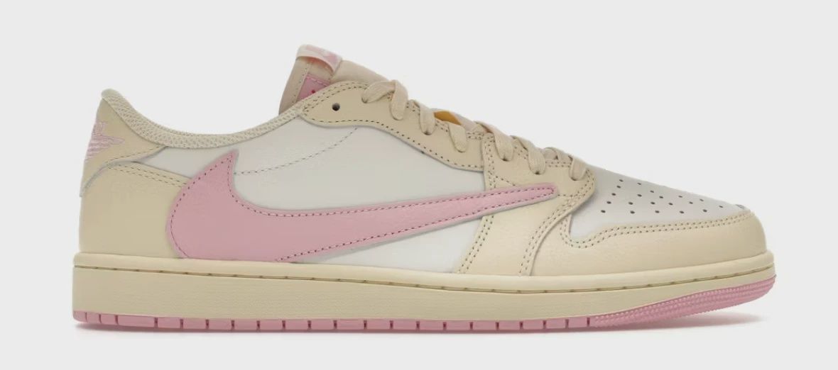 Air Jordan 1 Retro Low Original SP Travis Scott Shy Pink • Brand New [2096]
