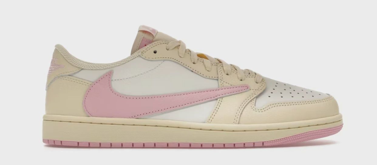 Air Jordan 1 Retro Low Original SP Travis Scott Shy Pink • Brand New [4382]