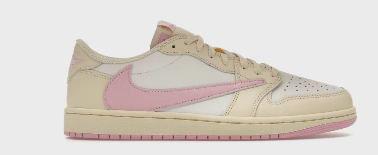 Air Jordan 1 Retro Low Original SP Travis Scott Shy Pink • Brand New [7116]