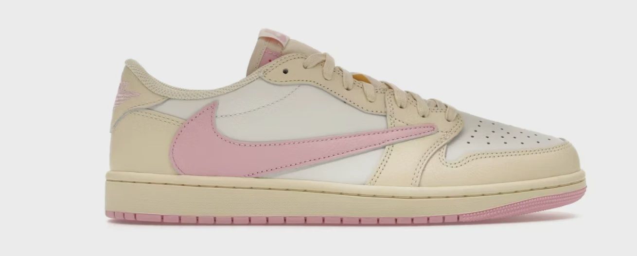 Air Jordan 1 Retro Low Original SP Travis Scott Shy Pink • Brand New [0016]