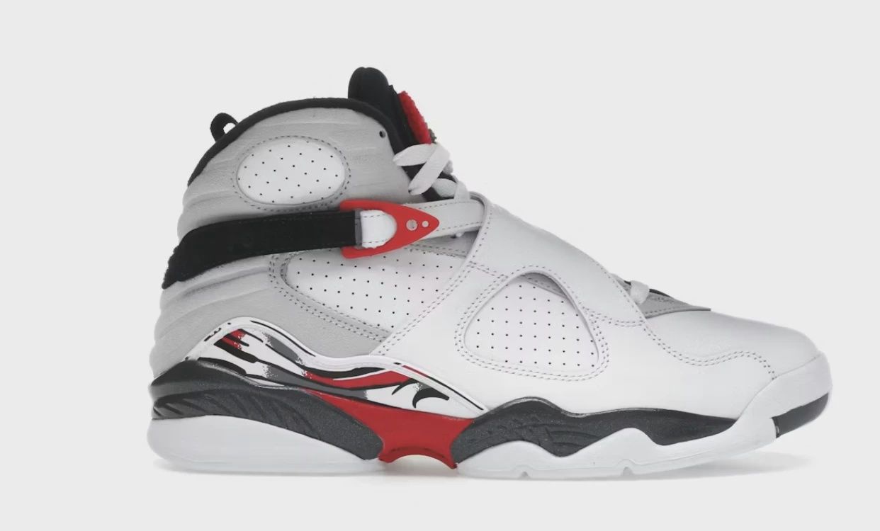 Air Jordan 8 Retro White True Red (2025) • Brand New [5772]