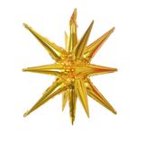 23-inch conjoined explosive star, Colour: Gold, Type: Gold Star