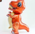 3D composite dinosaur, Colour: Orange, Type: Orange Foil Balloon